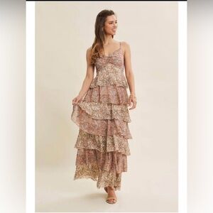 Curator & Co. Autumn Whispers Maxi Dress - Size Small